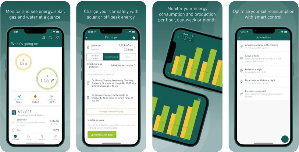 Smappee EV charger app