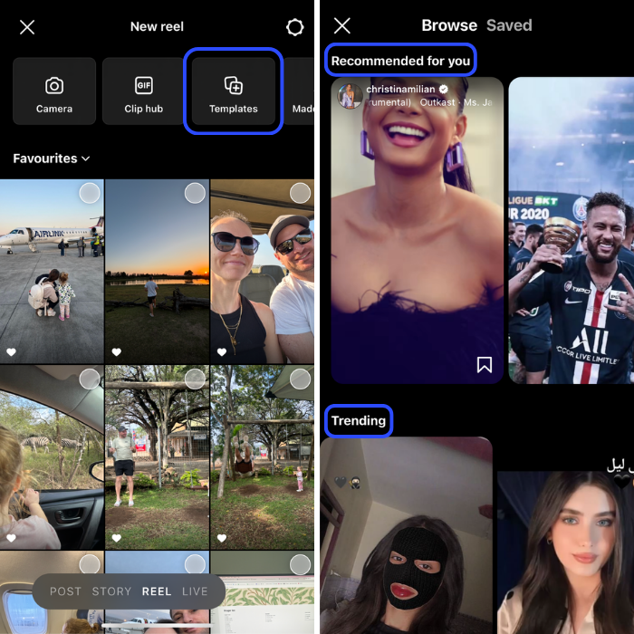 A way to find trending reels on Instagram 